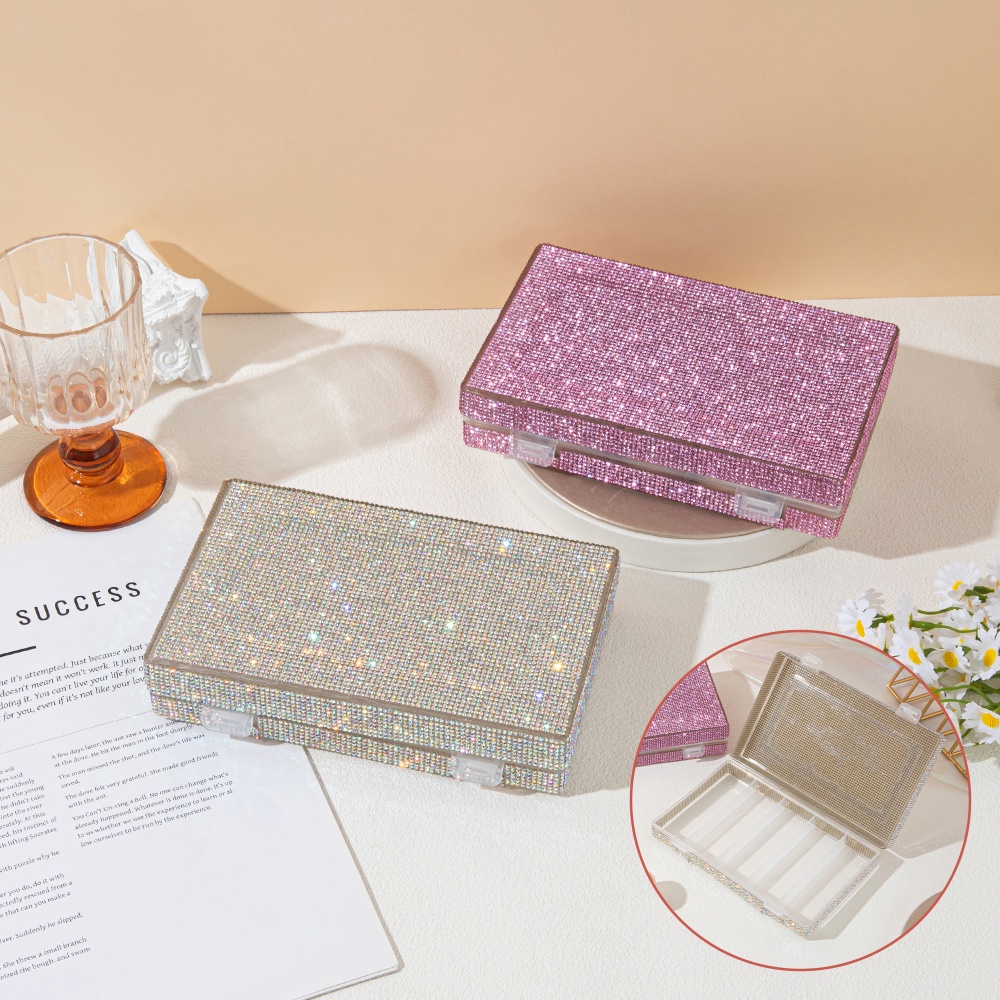 Nail Art Extension - Boîte de rangement de luxe scintillante