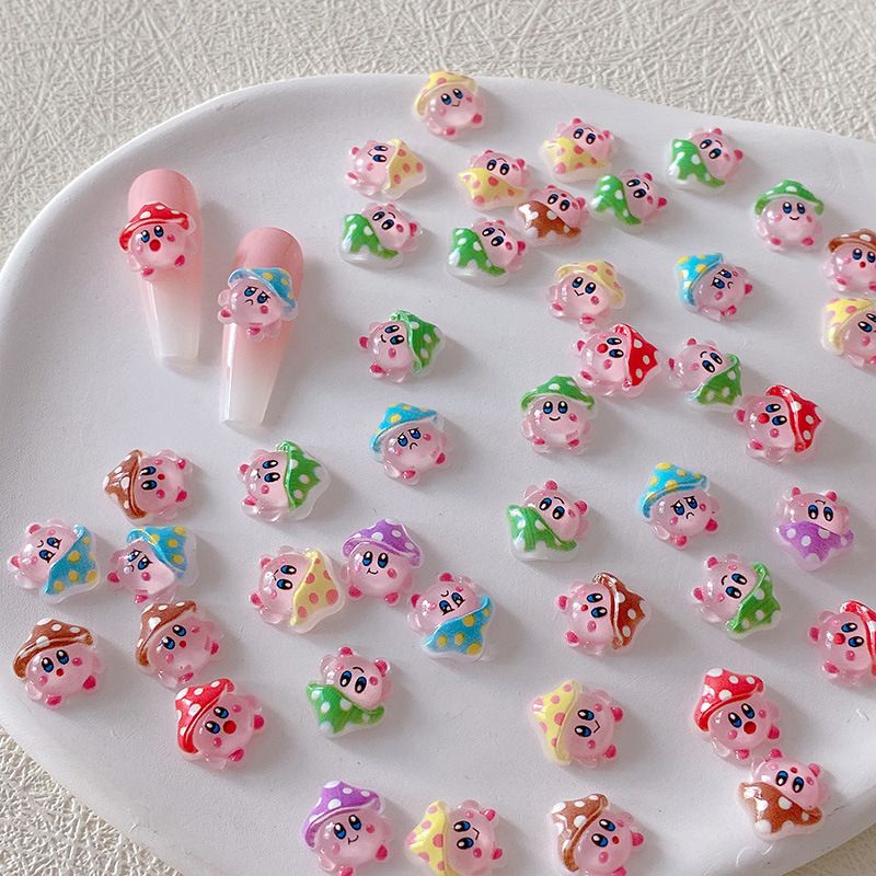 Nail Art Design - 2/10/20pcs Breloques pour ongles Kirby en