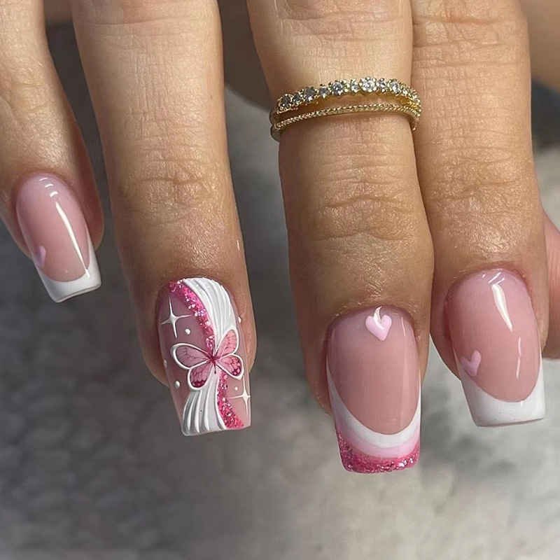 24 faux ongles à presser Love  - Nail Art Love avis et prix
