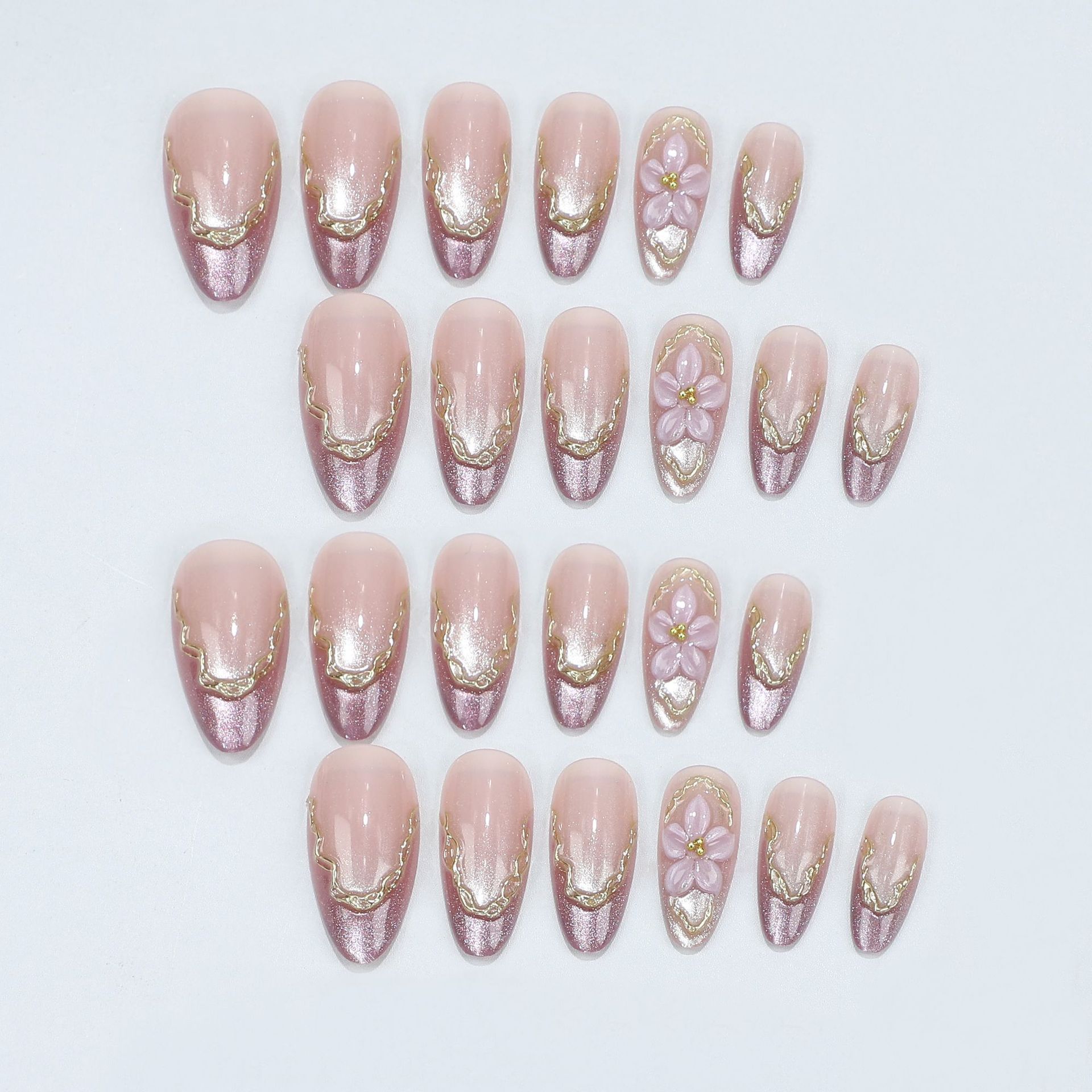 Faux ongles 3D à motifs florau - Nail Art Design avis et prix