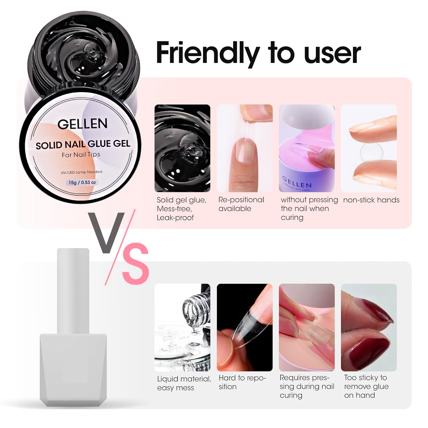 GELLEN Gel Solide Transparent  - Nail Art Extension avis et prix