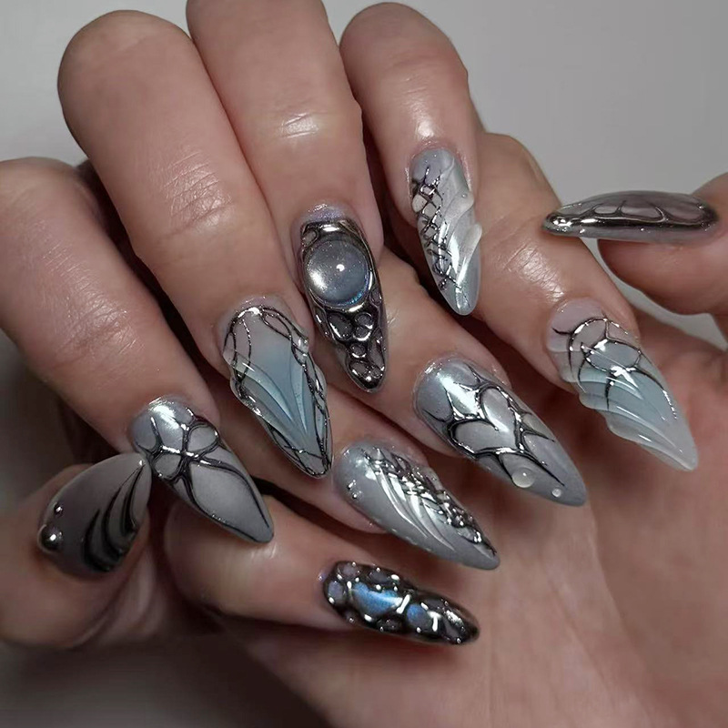 24 pièces portable presse sur  - Nail Art Love avis et prix