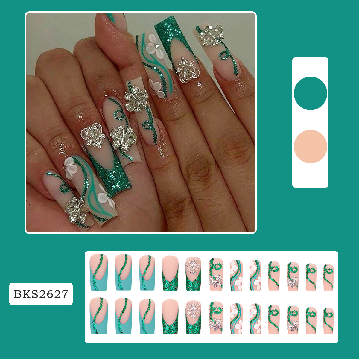 Fausse colle brillante sur poi - Nail Art Design avis et prix