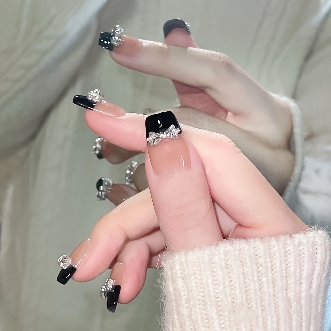 10 pièces presse à la main sur - Nail Art Emerald avis et prix