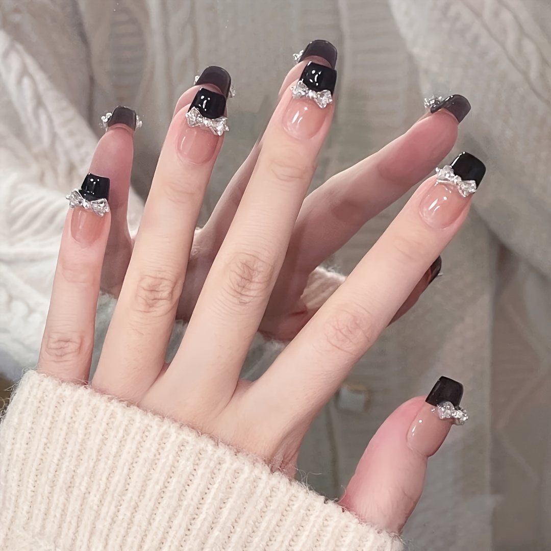 10 pièces presse à la main sur - Nail Art Emerald avis et prix