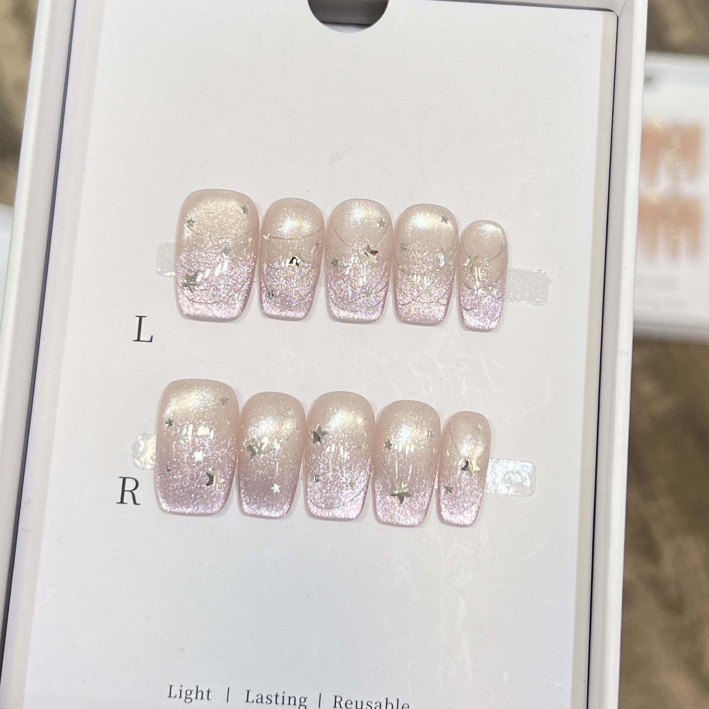 10 faux ongles carrés courts b - Nail Art Emerald avis et prix