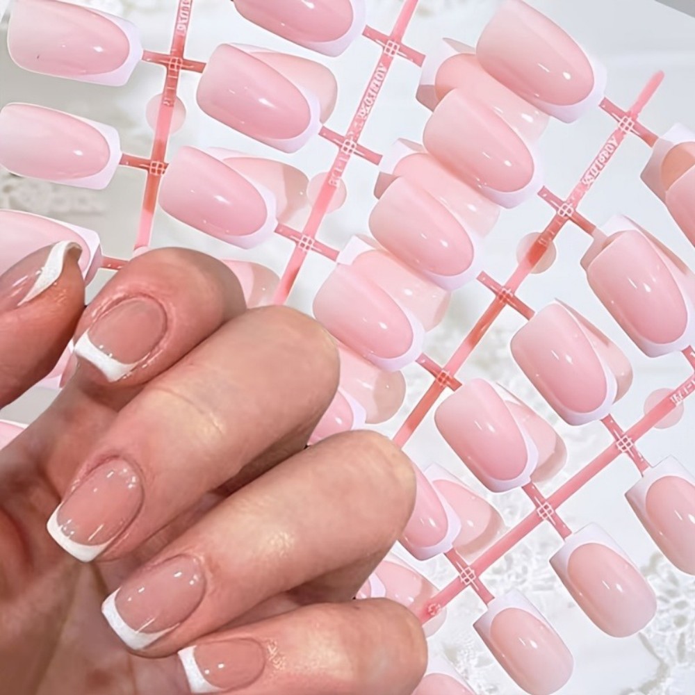 120 faux ongles carrés courts  - Nail Art Extension avis et prix