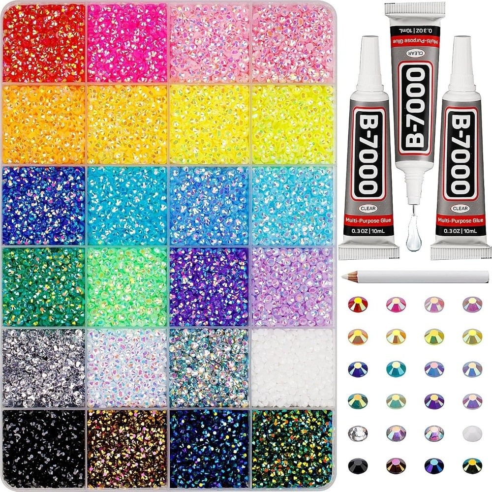 Kit de strass en résine multic - Nail Art Emerald avis et prix