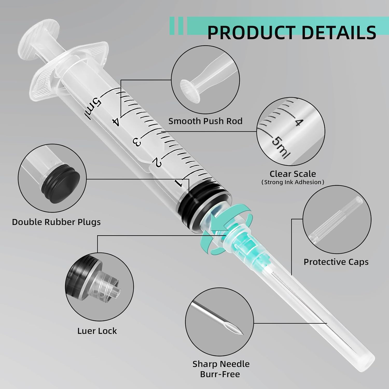 Seringue Luer Lock de 5 ml, ad - Nail Art Design avis et prix