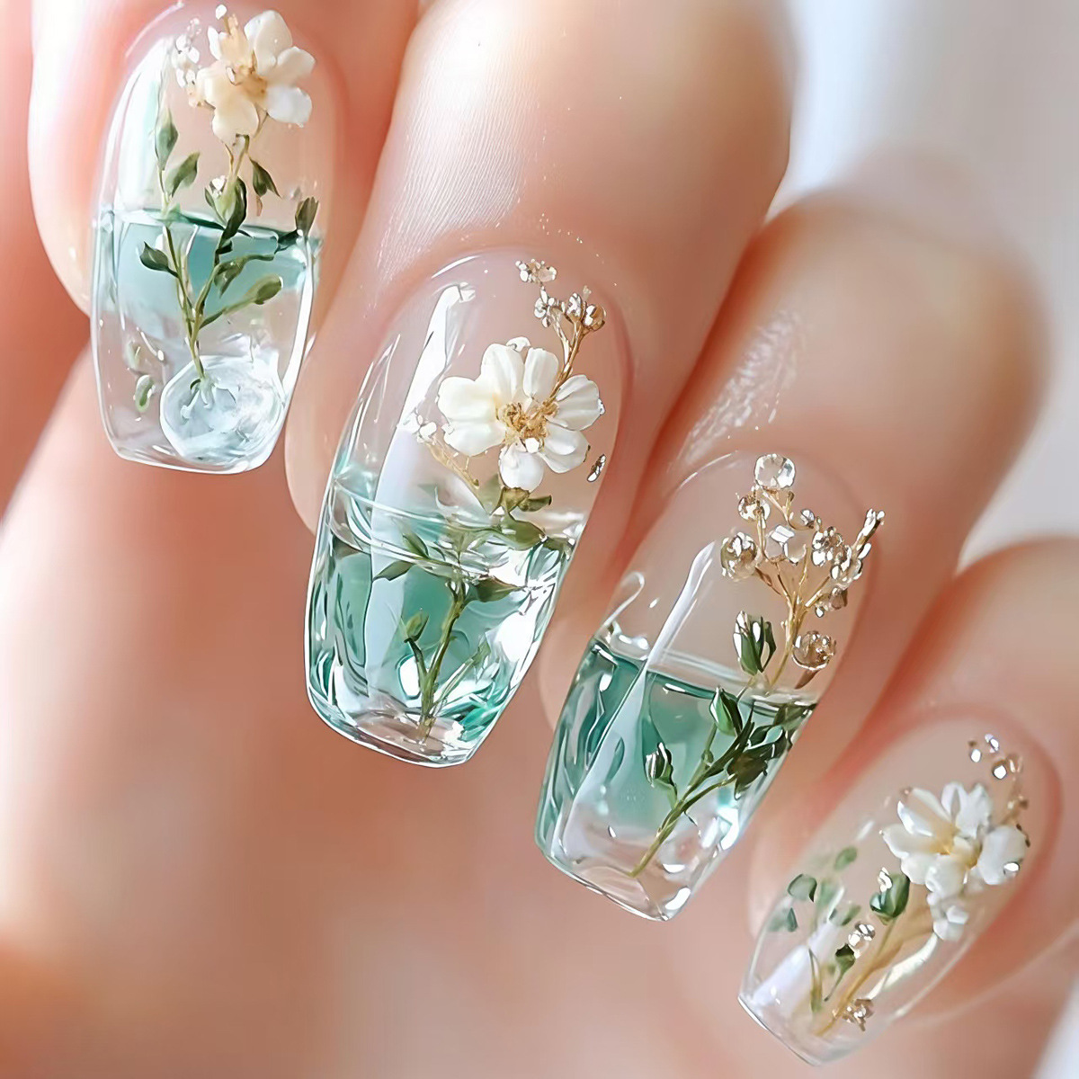 Faux ongles moyens pour femmes - Nail Art Design avis et prix