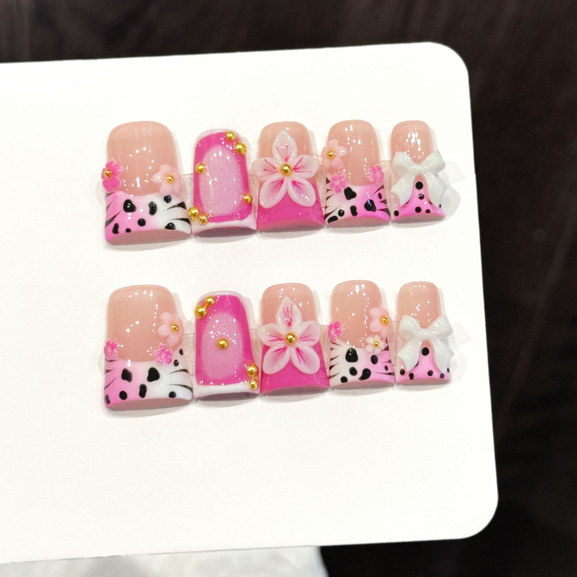 10 pièces Style océan faux ong - Nail Art Design avis et prix