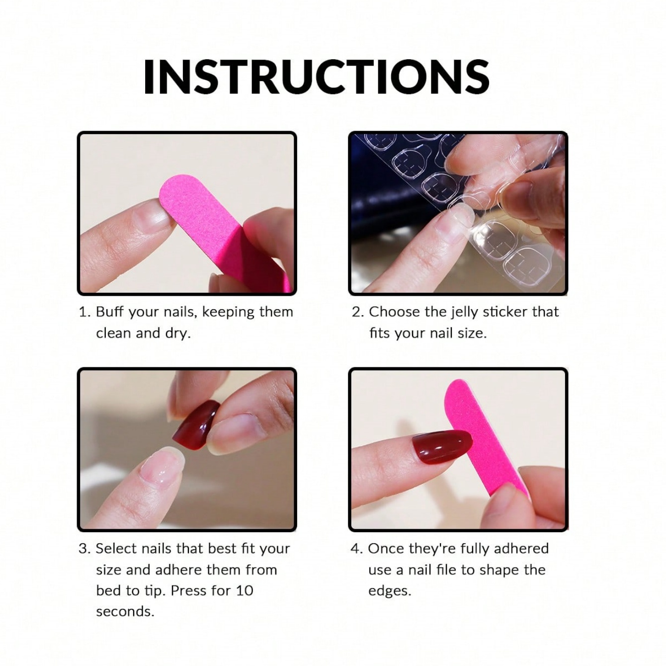 10 faux ongles carrés courts p - Nail Art Emerald avis et prix